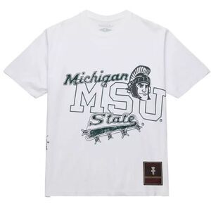NWT Sealed Travis Scott Cactus Jack x Mitchell & Ness Michigan State MSU T Shirt